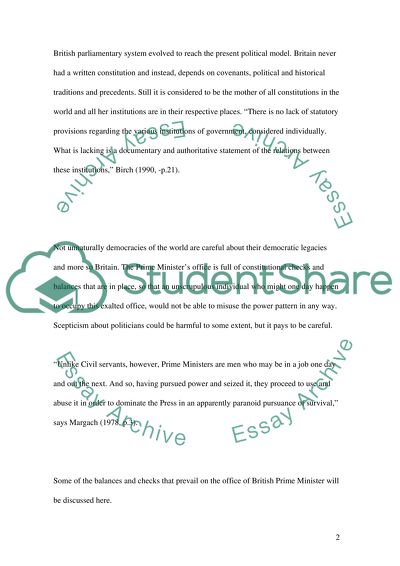 British Prime Minister