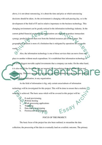 An Analytical Managerial Analysis of In-Outsourcing in the IT Industry