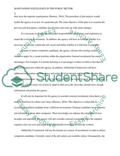 Exelence in public sector