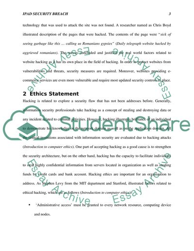 IPads Security Breach