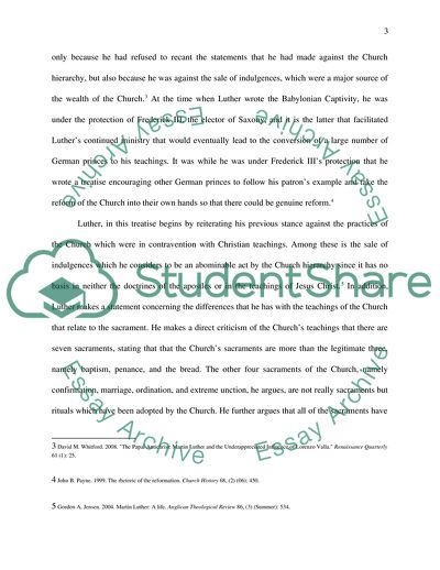 Luthers Eucharist: The Babylonian Captivity of the Church