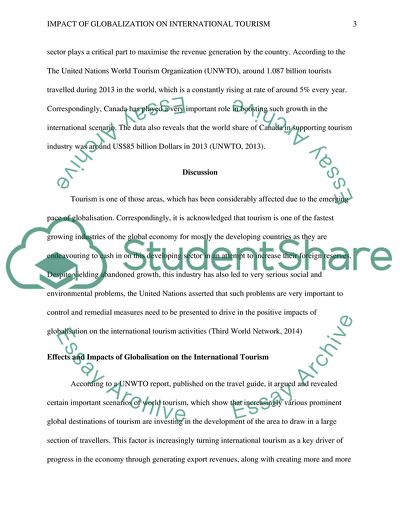 Impact of Globalization on International Tourism