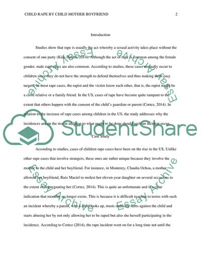 Child Rape by Child Mother Boyfriend