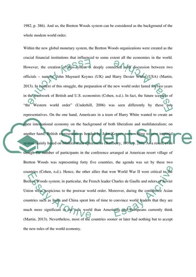 Success of Bretton Woods Institutions