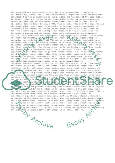 Sustainable Talent Management
