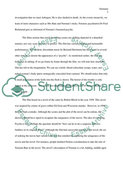 Psycho by Alfred Hitchcock