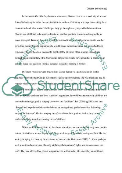 Relationships Between Sex and Gender
