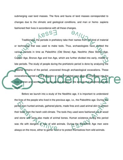 The Cultural Representatives of of Neolithic Period