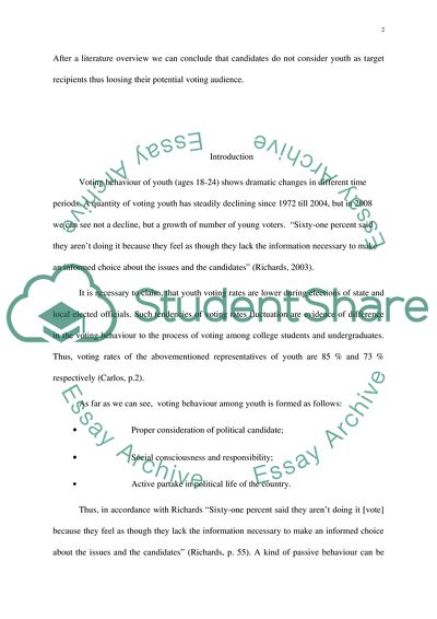 Youth Voting Behavior