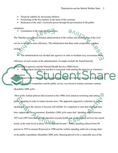 A Significant Feature of the Thatcher Record