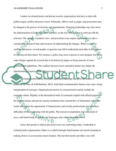 Criminal Justice Organizations