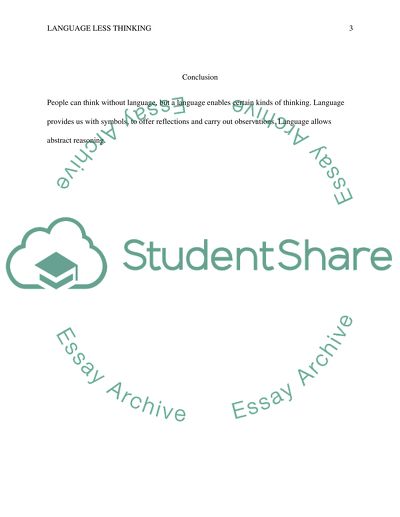 The Relationship Between Language and Thinking