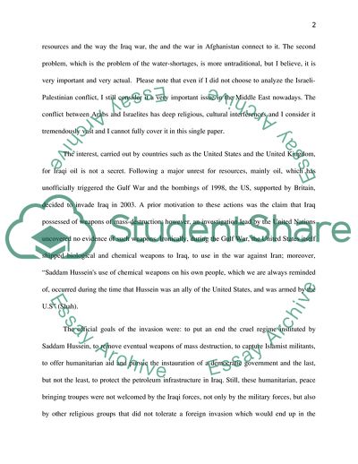 Major Political and Social Issues in the Middle East