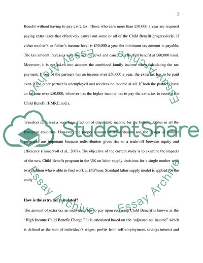 The UK Child Benefit Implementations