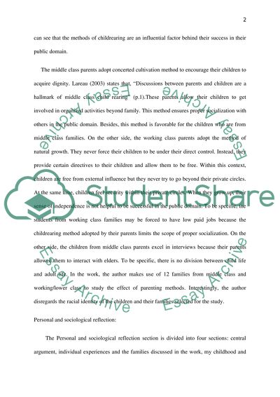 Book Reflection - Unequal Childhoods