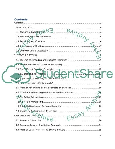 Effect of Advertising in Brand Promotion