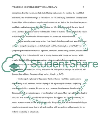 The Cognitive Behavioral Therapy Model, Formulation of Problem Using CBT
