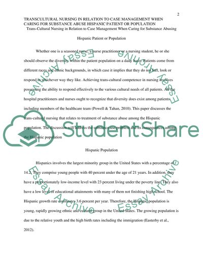 Trans-Cultural Nursing