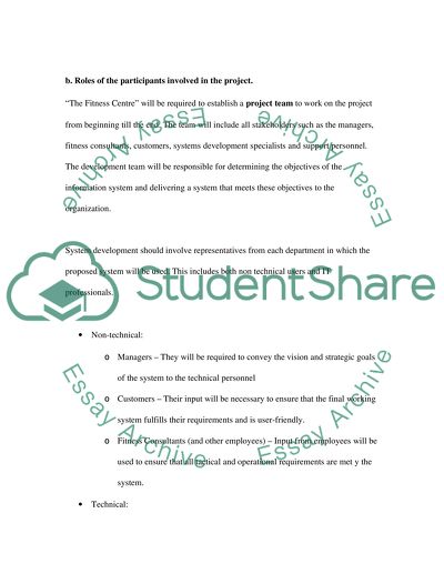 The Purpose of the Information System