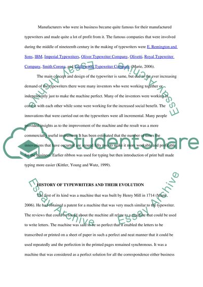 History of Typewriters and Their Evolution