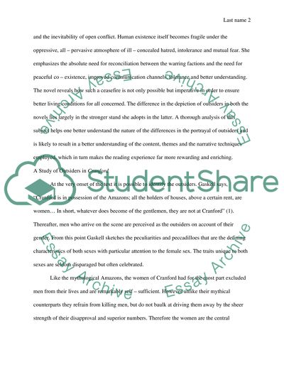 Examination of Outsiders in Elizabeth Gaskells Cranford and North and South