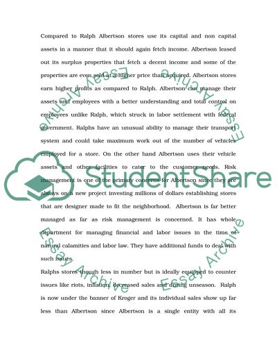 Ralphs vs. Albertson