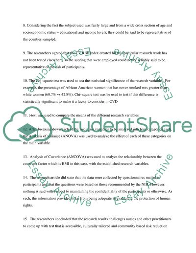 Racial and Socioeconomic Differences in Risk factors for Cardiovascular Disease among Southern Women