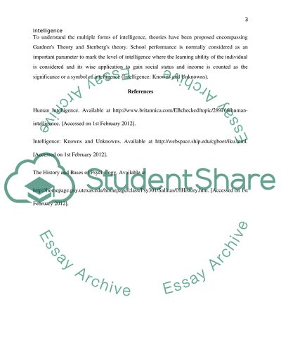 What is Intelligence