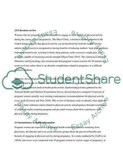 Top Physical Activity Amongst Pregnant Women