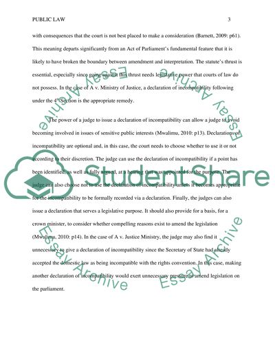 Public Law, the Parliament in the United Kingdom