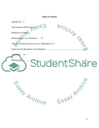 International Economic- WTO