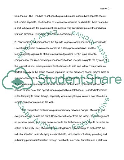 Protecting Individuals Privacy