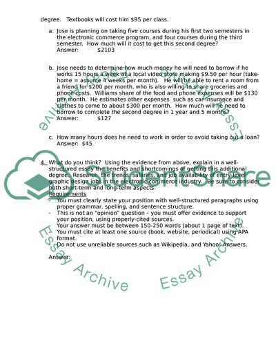 Benefits and shortcomings of getting this additional degree