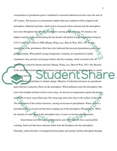 Inevitable of Global Climate Change