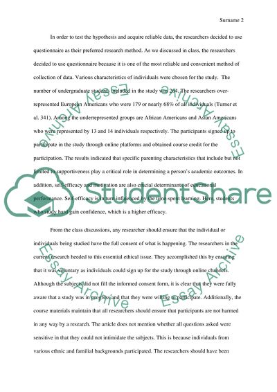 The Influence of Parenting Styles by Turner, Chandler, and Heffer