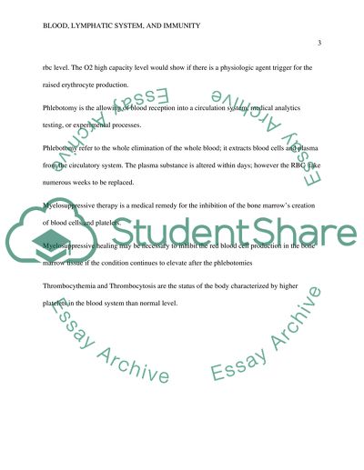 Blood, Lymphatic System, and Immunity