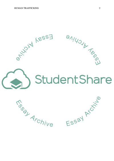 The Human Trafficking