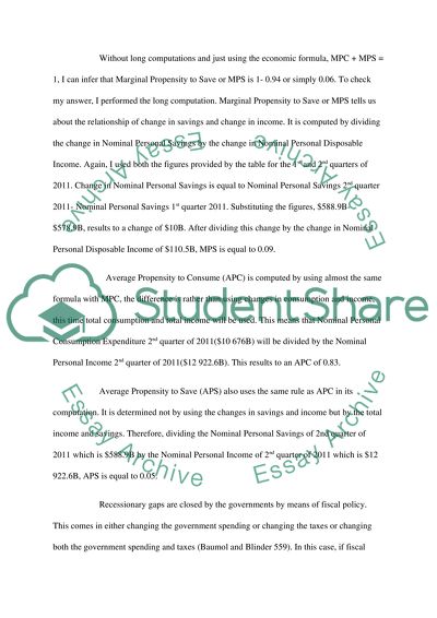 Personal Income and Its Disposition