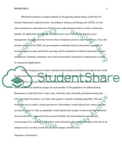 Biometrics use in government and corporations