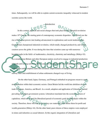 From Mid-19th Century to Current Economy: Increase in Income Inequality