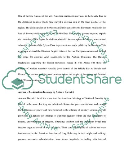 Political Leaders and Sociologists on American Ideology