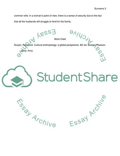 Marriage Patterns - Polyandry Marriage