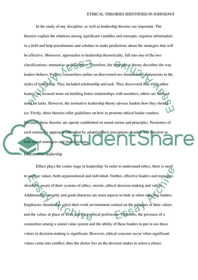 Ethical Theories identified in (bazerman) and the