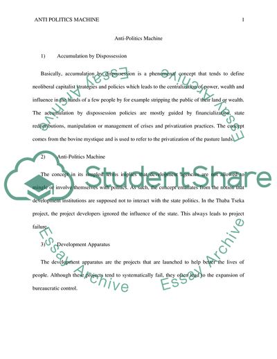 Anti-Politics Machine