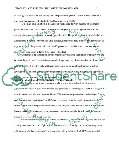 Genomics and Personalized Medicine for Humans