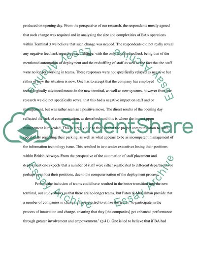 Changing the Staff Managerial Structure