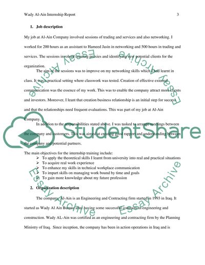 Organization Description of Al-Ain