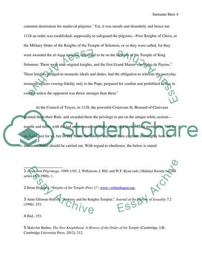 The Knights Templar: Saints or Sinners