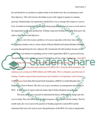 Harlem Childrens Zone Strategic Management