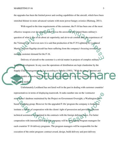 Marketing of F-16 Fighting Falcon